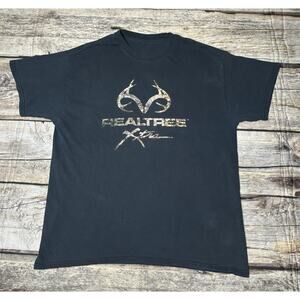 RealTree Xtra Black Camo T Shirt Mens Size Large